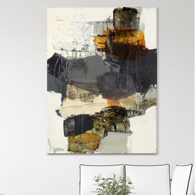«Monochrome Manta IV» par Brent Foreman, reproduction d'art sur toile tendue