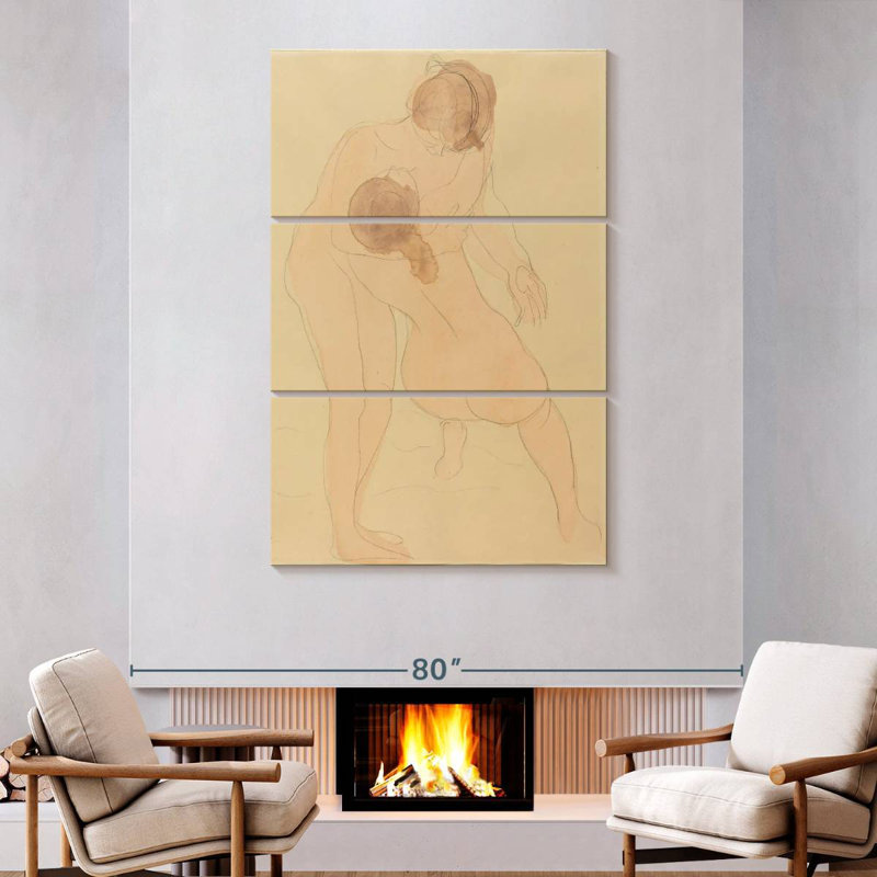 Leisha Two Figures, 74" H x 48" W
