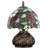 Tiffany Table Lamp Small Stained Glass Mushroom Desk Lamp 8X11 Inch Brown Grape Style