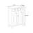 White Solid Wood Shoe Storage Bench