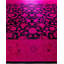 Tapis rose / noir 8 pi 2 po x 10 pi 3 po Overdyed One-of-a-Kind