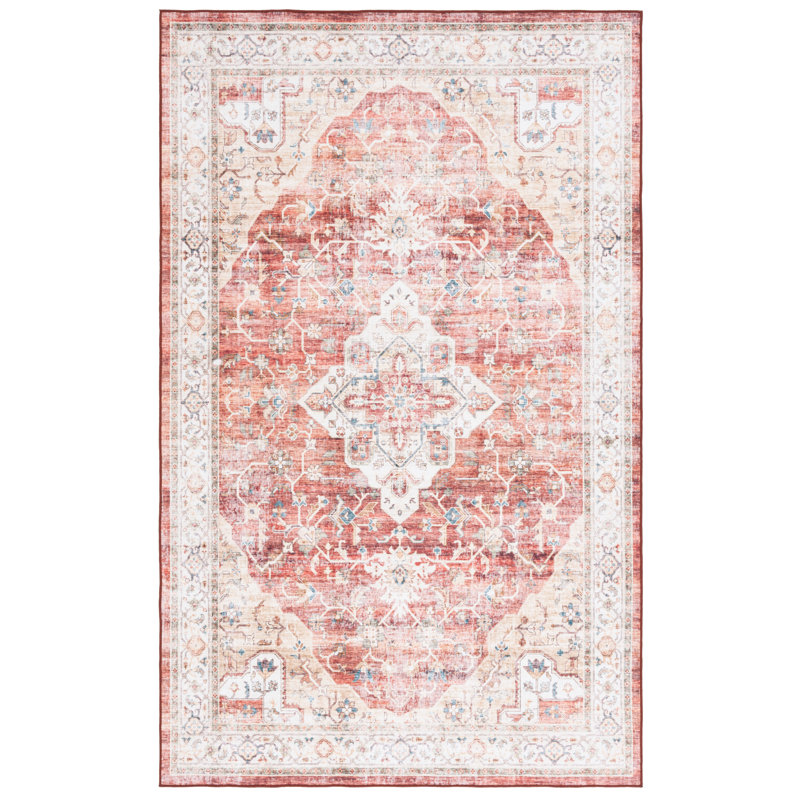 Tapis oriental lavable à la machine Magbul Performance, Rond 6 pi