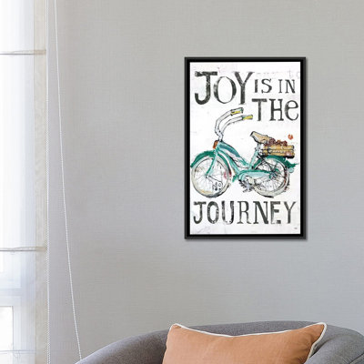 «Words of Inspiration Series: Joy is in the Journey», art textuel sur toile