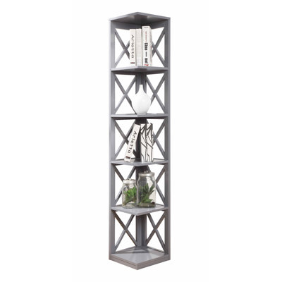 Bibliothèque de coin H 63,75 "x l 12" Darek