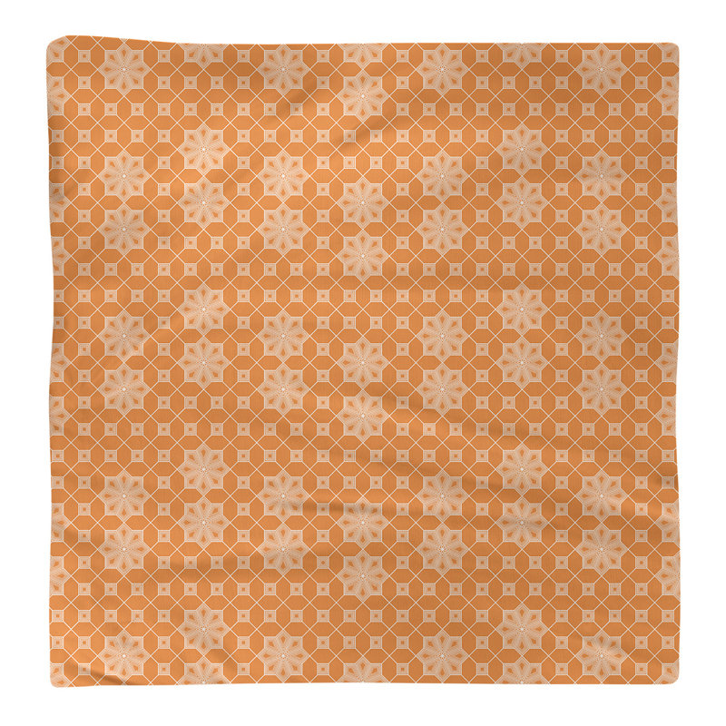 Serviette de coton à treillis classique, H 0,1 po x l 10 po x P 10 po, Orange, Sergé de polyester
