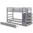 Twin Over Twin Bunk Bed With Trundle-1862425544