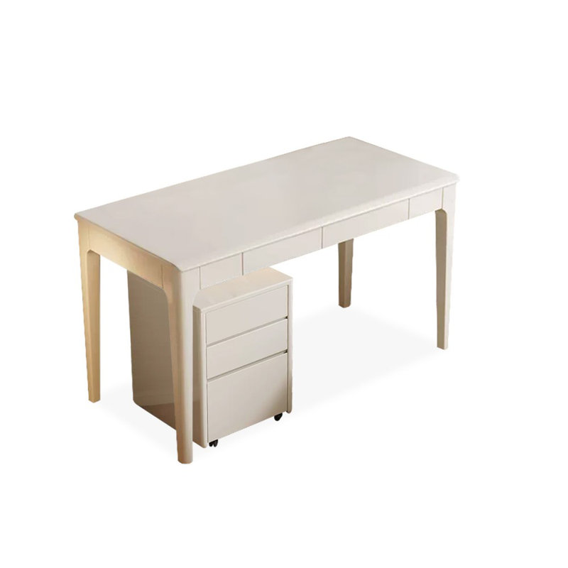 Bureaux rectangulaires en bois massif, H 29,53 po x l 47,24 po x P 23,62 po, Blanc