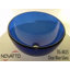 Novatto 16.5'' Blue Glass Circular Bathroom Sink