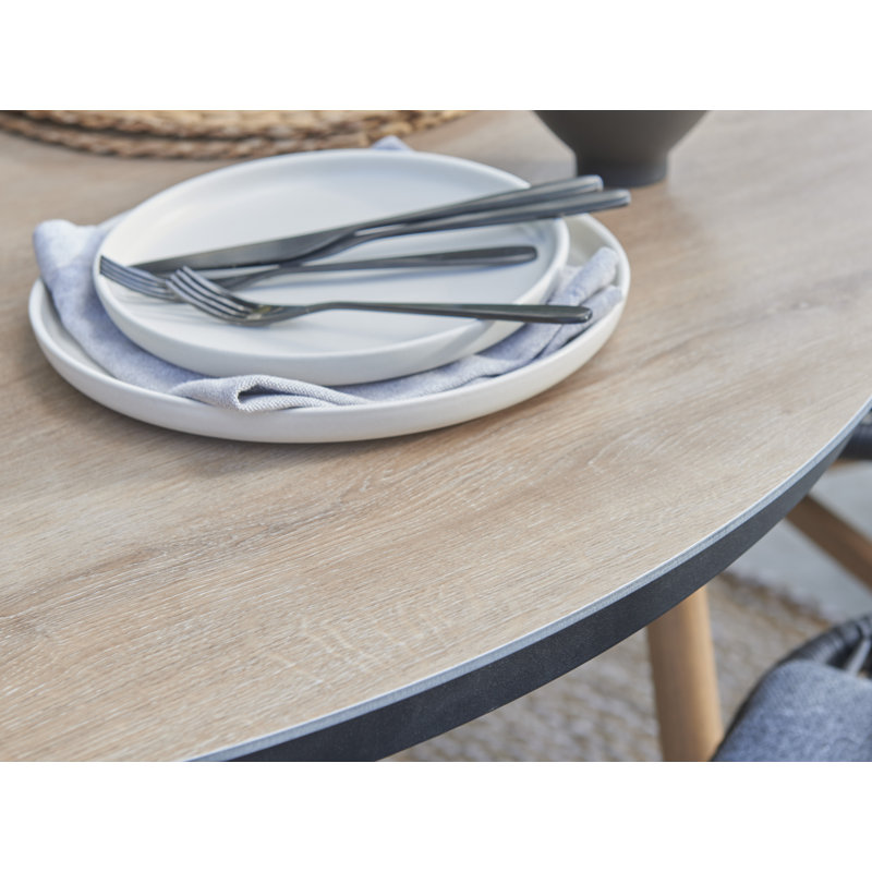 Makenna - Keswick Four Seat Circular Dining Set with Cushions