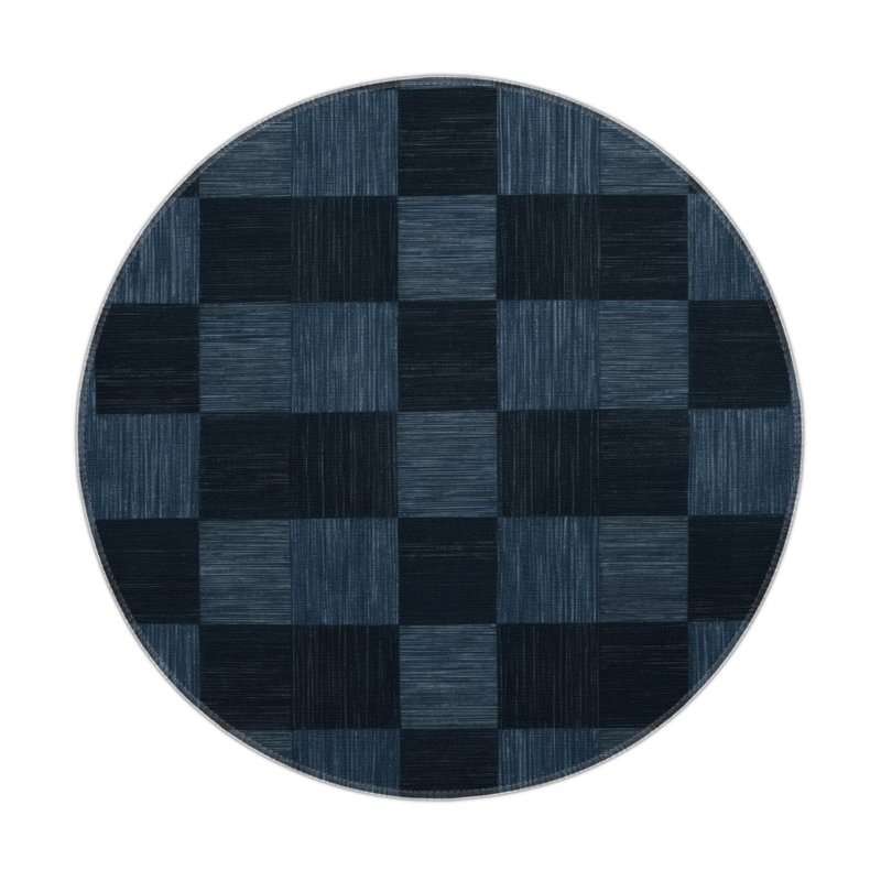 Tapis d'intérieur et d'extérieur à carreaux gris, Rectangulaire 3 pi x 5 pi