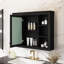 Armoire à pharmacie murale élégante avec miroir et 6 tablettes ouvertes (coiffeuse exclue)