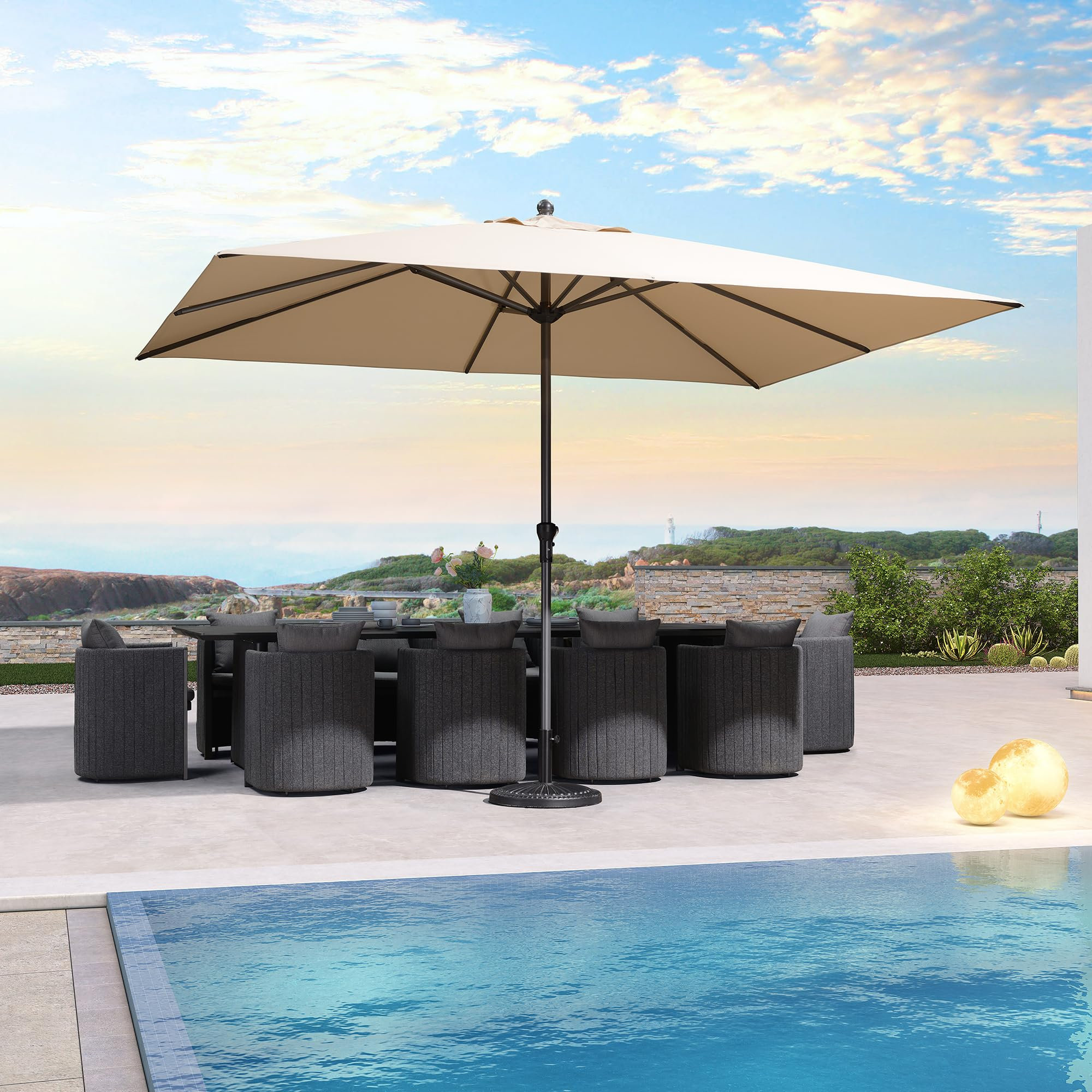 Latitude Run® Latitude Run 108”×132“Rectangle Outdoor Rectangular ...