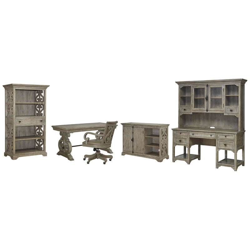 Writing Desk With Printer Stand, 2 Pieces: Desk, Storage Cabinet