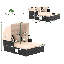 Coussins de table d'appoint pour terrasse en rotin