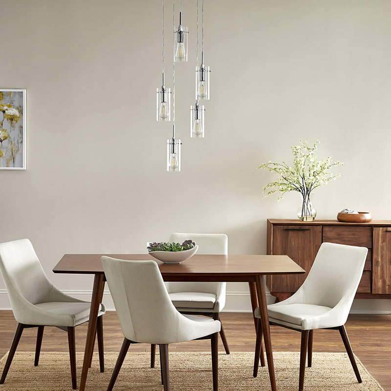 Angelina 5 - Light Cluster Pendant, Chrome, Clear