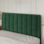 Lit plateforme tapissier en velours avec tête de lit Modern-982473077-982473086