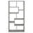 Lawton Grey Driftwood 7-Shelf Bookshelf