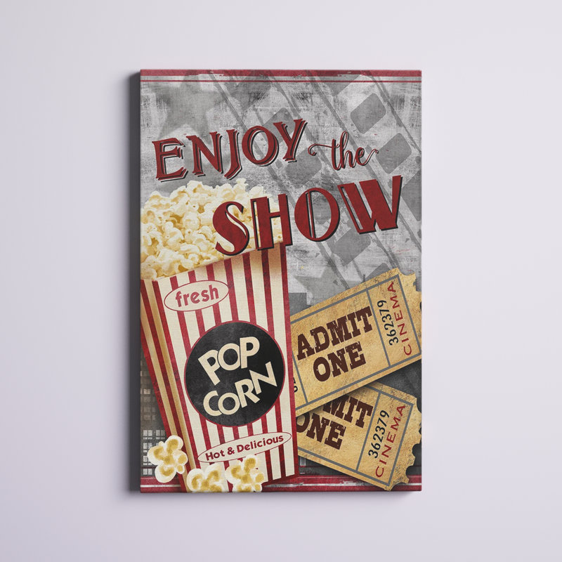 «Movie Night I», impression sur toile tendue, H 36 po x l 24 po x P 1 po