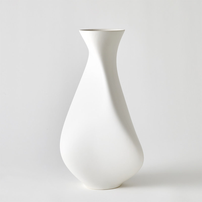 Serenity Vase-Matte White