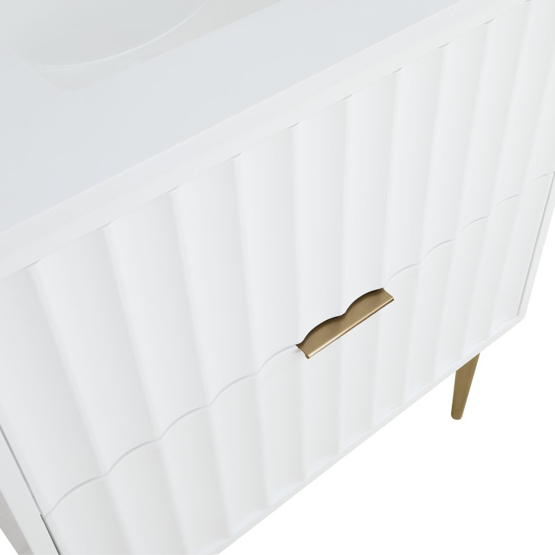 Mihai Bathroom Vanity Set, Gold
