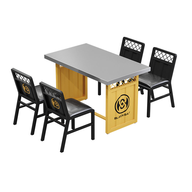 Kashlyn Trestle Dining Set, 29.6"H x 47.3"L x 27.6"W, Black, Black