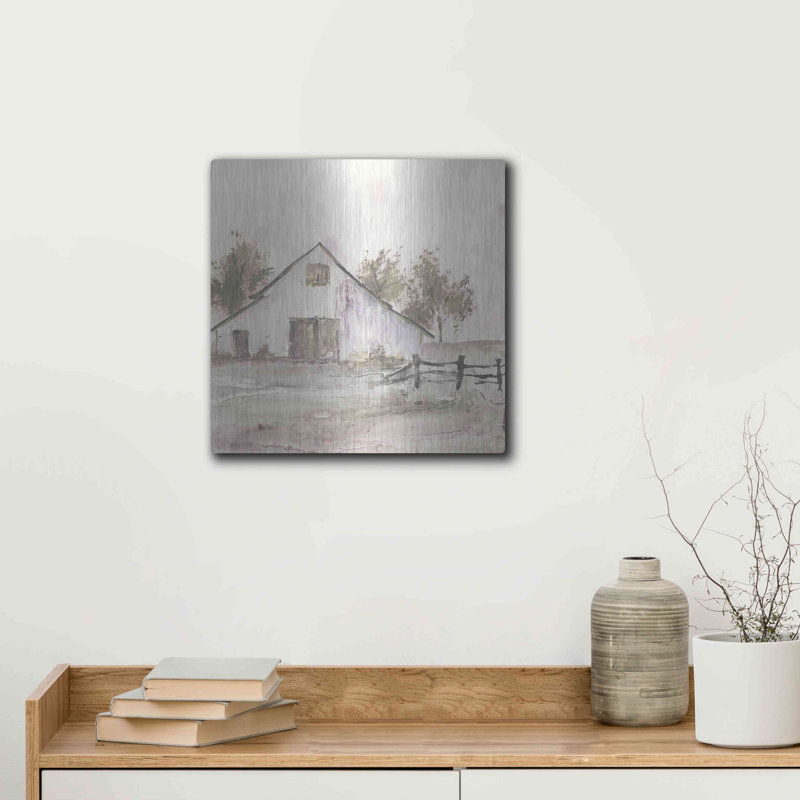 «White Barn II» par Chris Paschke, H 12 po x l 12 po