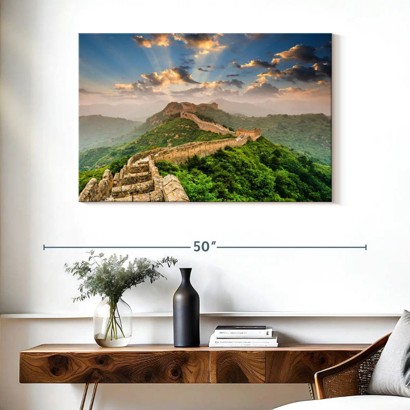 Ravi, la grande muraille de Chine, H 26 po x l 39 po