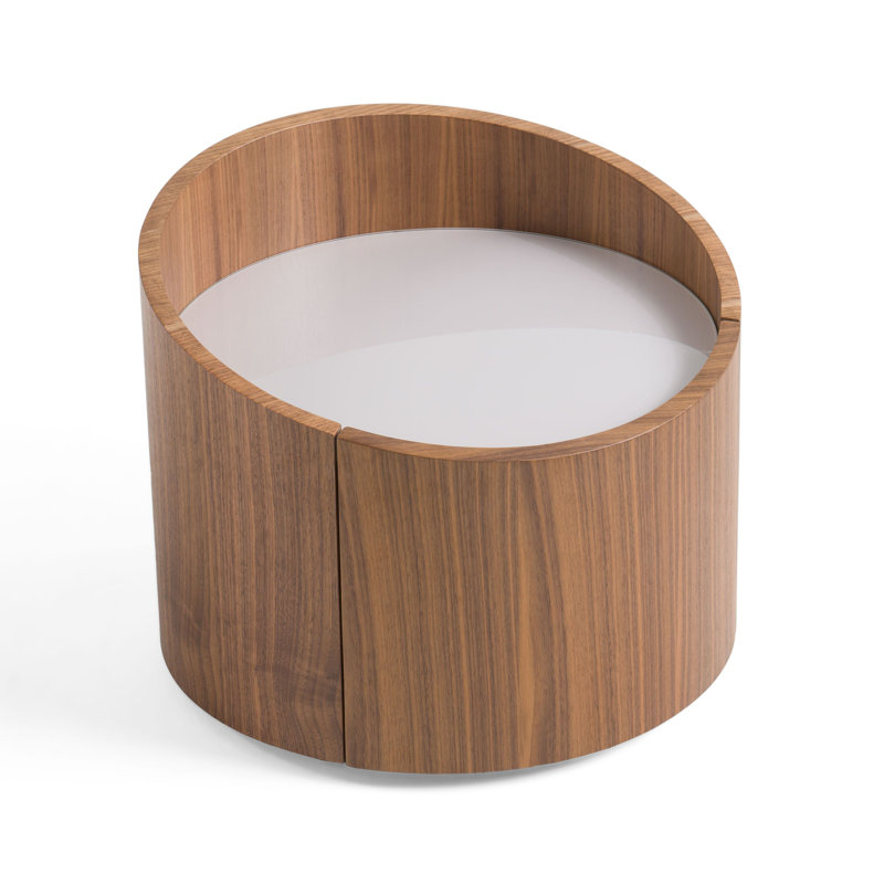 Table de chevet 1 tiroir Dever, Noyer