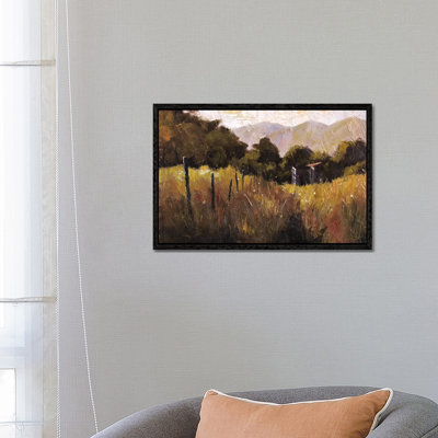 Tuscany, Italy, Walking To The Rose Field II by Christopher Clark - Floater Frame Print on Canvas
