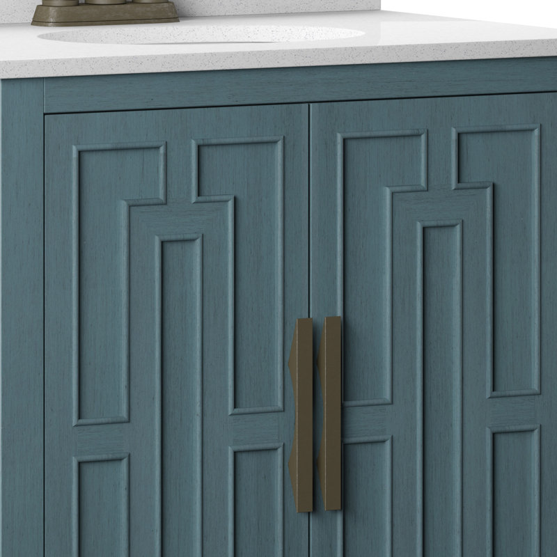 Ensemble de meuble-lavabo simple 29,88 "Casandra, clair