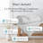 Southshore Fine Linens Vilano Down Alternative Comforter, 240 GSM Double-Brushed Microfiber Oversized All-Season Comforter with Box Stitching, Piped Edges and Corner Tabs, King/California King, Light Grey-491867247-420232232