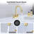 4 In. Centerset Double Handle High Arc Bathroom Sink Faucet With Pull Out Sprayer And Pop Up Drain-120286997