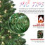 Arbre de Noël vert 9 pi avec 620 lumières DEL RVB contrôlées par le Wi-Fi-593917742