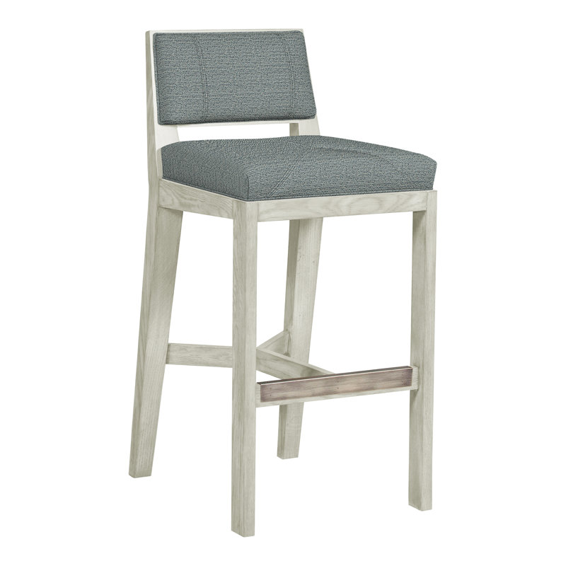 Thom Filicia 32.5'' Bar Stool, Wrenn, Tuck Cobalt