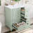 Compact All-in-One Vanity with Integrated Ceramic Sink and Spacious Storage Perfect for Small Bathrooms and Guest Rooms-1951578287