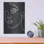«About Face 2 BW» par Moira Hershey, art mural en métal-102871834