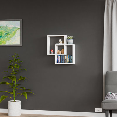 Tablette de rangement décorative en bois massif Kubby 11.1