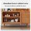 Armoire de rangement scandinave en bois massif