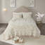 Premium Cotton Chenille Bedding Set, Taupe, Shabby Chic Style For Bedroom