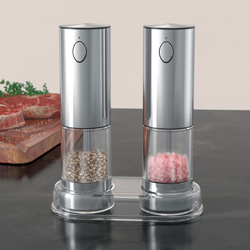 Ensemble de moulin à poivre et à sel électrique rechargeable