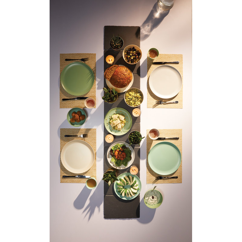 Colourworks Classics Salad and Snack Melamine Plates, 28cm