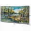« bouleau forest river », reproduction sur toile tendue-814314961