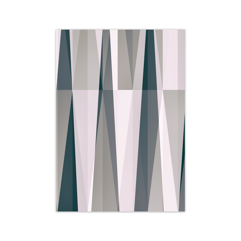 Mono Triangles Abstract Original - Print, No Frame, 59.4cm H x 42cm W x 4cm D