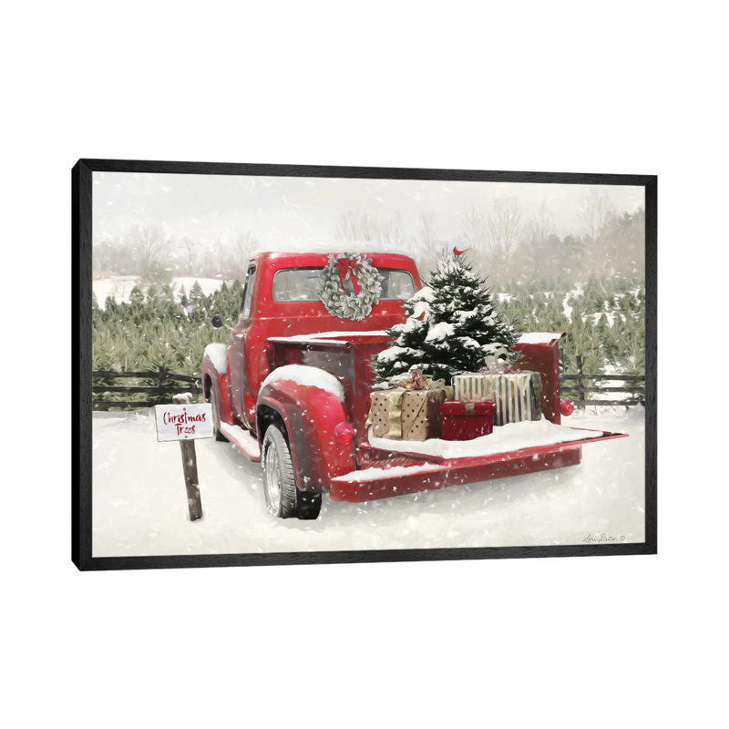 Truck Full Of Presents by Lori Deiter - Print on Canvas, 101.6 cm H x 66.04 cm W, Black Framed
