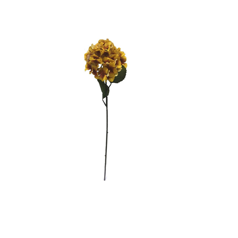 Artificial Hydrangea Stem, Mustard
