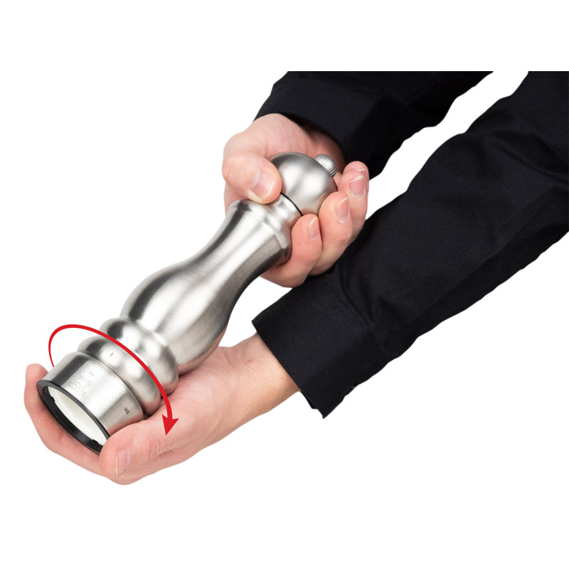 Paris Chef Pepper Mill, Salt Mill, 9" H x 2.36" W x 2.36" D