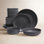 Rimmed Stoneware Dinnerware Set - Service for 4