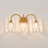 3-Light Modern Brushed Gold Vanity Light