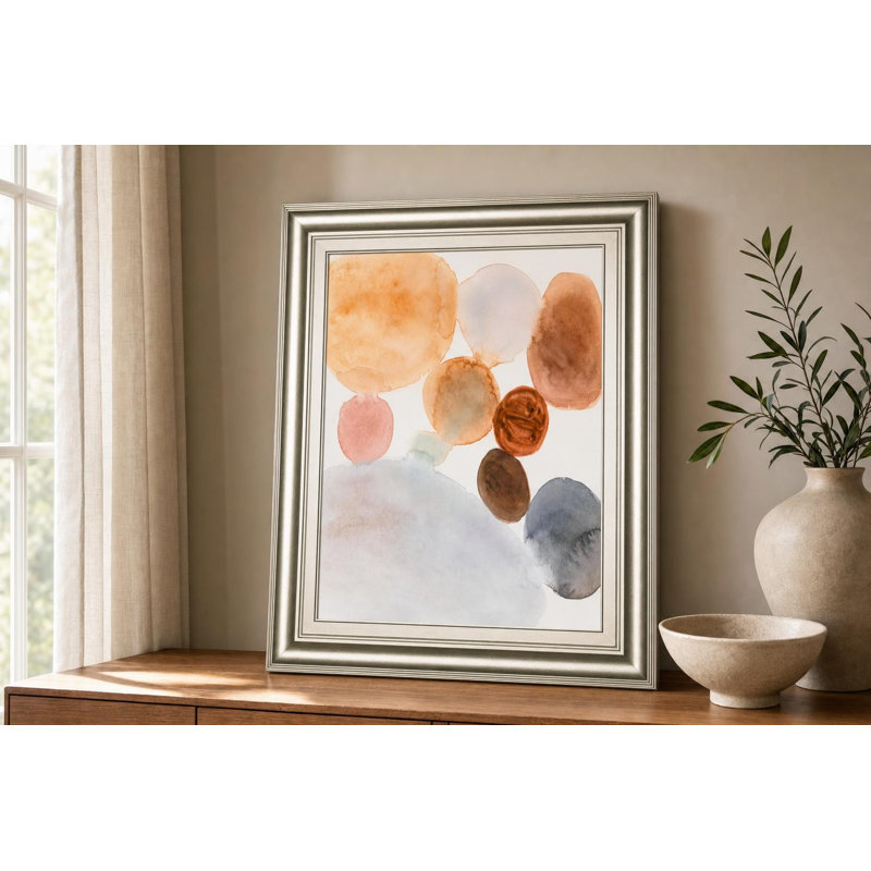 Art mural Marble Wash II - 22 po x 26 po - Cadre argenté