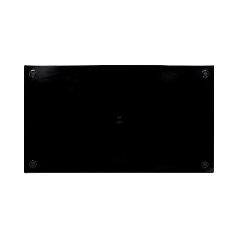 Elite Global Solutions Melamine Platter, Black, 0.5" H x 24" W x 13.5" D